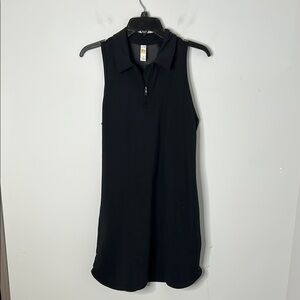 Lole Collared Sleeveless Mesh Detail Athletic Dress